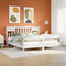 vidaXL Bookcase Bed without Mattress White 180x200cm Super King Solid Wood Pine