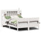 vidaXL Bookcase Bed without Mattress White 160x200cm Solid Wood Pine