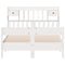 vidaXL Bookcase Bed without Mattress White 160x200cm Solid Wood Pine