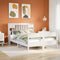 vidaXL Bookcase Bed without Mattress White 160x200cm Solid Wood Pine