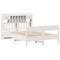 vidaXL Bookcase Bed without Mattress White 150x200cm King Size Solid Wood Pine
