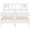 vidaXL Bookcase Bed without Mattress White 150x200cm King Size Solid Wood Pine