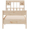 vidaXL Bookcase Bed without Mattress 100x200 cm Solid Wood Pine