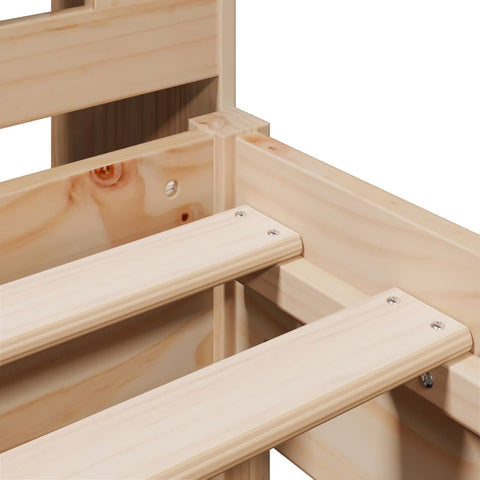 vidaXL Bookcase Bed without Mattress 100x200 cm Solid Wood Pine