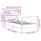 vidaXL Bookcase Bed without Mattress White 90x200 cm Solid Wood Pine