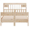 vidaXL Bookcase Bed without Mattress 140x190cm Solid Wood Pine
