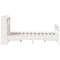 vidaXL Bookcase Bed without Mattress White 140x190cm Solid Wood Pine