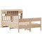 vidaXL Bookcase Bed without Mattress 135x190cm Double Solid Wood Pine