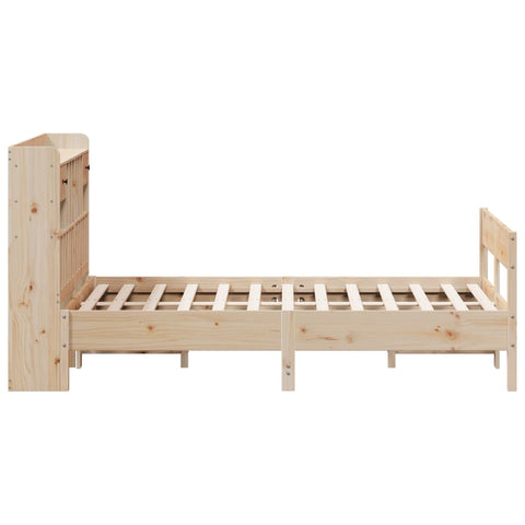 vidaXL Bookcase Bed without Mattress 135x190cm Double Solid Wood Pine