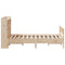 vidaXL Bookcase Bed without Mattress 135x190cm Double Solid Wood Pine