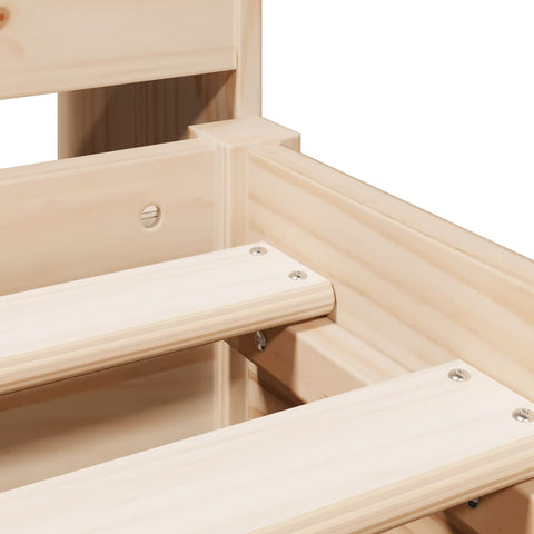 vidaXL Bookcase Bed without Mattress 135x190cm Double Solid Wood Pine