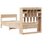 vidaXL Bookcase Bed without Mattress 75x190 cm Small Single Solid Wood Pine
