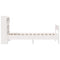 vidaXL Bookcase Bed without Mattress White 75x190 cm Small Single Solid Wood Pine