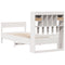 vidaXL Bookcase Bed without Mattress White 75x190 cm Small Single Solid Wood Pine