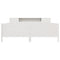 vidaXL Bookcase Bed without Mattress White 200x200cm Solid Wood Pine