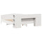 vidaXL Bookcase Bed without Mattress White 200x200cm Solid Wood Pine