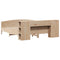 vidaXL Bookcase Bed without Mattress 180x200cm Solid Wood Pine