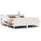 vidaXL Bookcase Bed without Mattress White 180x200cm Solid Wood Pine