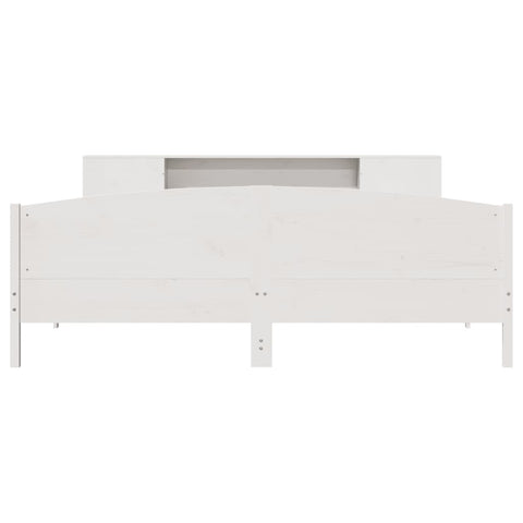 vidaXL Bookcase Bed without Mattress White 180x200cm Solid Wood Pine
