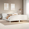 vidaXL Bookcase Bed without Mattress White 180x200cm Solid Wood Pine