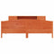 vidaXL Bookcase Bed without Mattress Wax Brown 180x200cm Solid Wood Pine