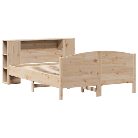 vidaXL Bookcase Bed without Mattress 160x200cm Solid Wood Pine
