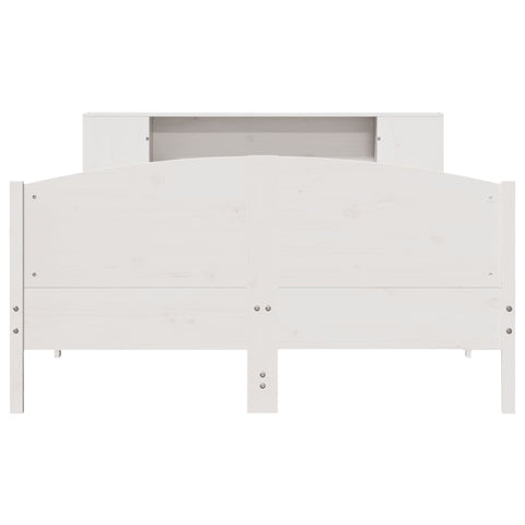 vidaXL Bookcase Bed without Mattress White 160x200cm Solid Wood Pine
