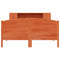 vidaXL Bookcase Bed without Mattress Wax Brown 160x200cm Solid Wood Pine