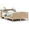 vidaXL Bookcase Bed without Mattress 150x200cm Solid Wood Pine