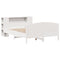 vidaXL Bookcase Bed without Mattress White 150x200cm Solid Wood Pine