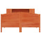 vidaXL Bookcase Bed without Mattress Wax Brown 140x200cm Solid Wood Pine