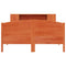vidaXL Bookcase Bed without Mattress Wax Brown 120x200cm Solid Wood Pine
