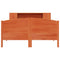 vidaXL Bookcase Bed without Mattress Wax Brown 140x190cm Solid Wood Pine