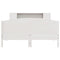 vidaXL Bookcase Bed without Mattress White 135x190cm Solid Wood Pine