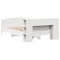 vidaXL Bookcase Bed without Mattress White 135x190cm Solid Wood Pine