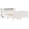vidaXL Bookcase Bed without Mattress White 120x190cm Solid Wood Pine