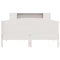 vidaXL Bookcase Bed without Mattress White 120x190cm Solid Wood Pine
