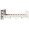 vidaXL Bookcase Bed without Mattress White 120x190cm Solid Wood Pine