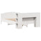 vidaXL Bookcase Bed without Mattress White 120x190cm Solid Wood Pine