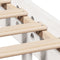 vidaXL Bookcase Bed without Mattress White 120x190cm Solid Wood Pine