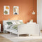 vidaXL Bookcase Bed without Mattress White 120x190cm Solid Wood Pine