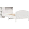 vidaXL Bookcase Bed without Mattress White 100x200cm Solid Wood Pine