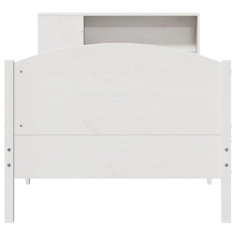 vidaXL Bookcase Bed without Mattress White 100x200cm Solid Wood Pine