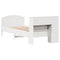 vidaXL Bookcase Bed without Mattress White 100x200cm Solid Wood Pine