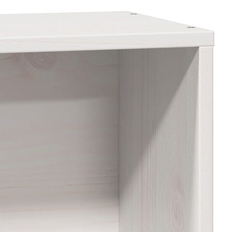 vidaXL Bookcase Bed without Mattress White 100x200cm Solid Wood Pine