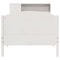 vidaXL Bookcase Bed without Mattress White 90x200cm Solid Wood Pine