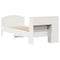 vidaXL Bookcase Bed without Mattress White 90x200cm Solid Wood Pine