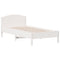vidaXL Bookcase Bed without Mattress White 90x200cm Solid Wood Pine