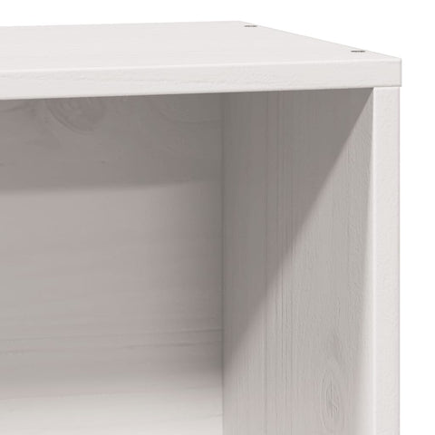 vidaXL Bookcase Bed without Mattress White 90x200cm Solid Wood Pine