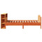 vidaXL Bookcase Bed without Mattress Wax Brown 75x190cm Small Single Solid Wood Pine